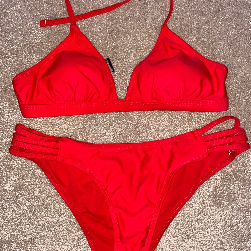 Red bathing suit